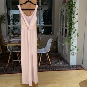 Blush Pink Dress with Slit - Maxi - from Park & Fifth - Size 00